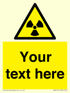 Custom Radioactive Material Sign